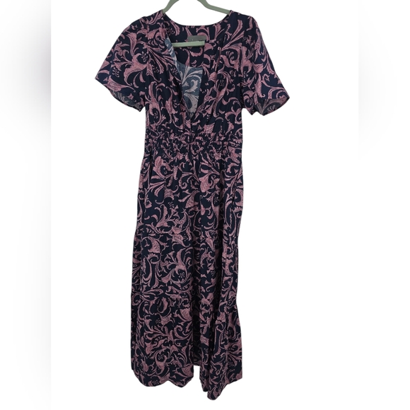 Anthropologie Pink and Blue Maxi Dress - Picture 2 of 6